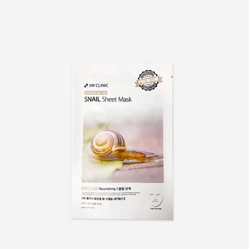 3W Clinic Essential Up Snail Sheet Mask - 25ml