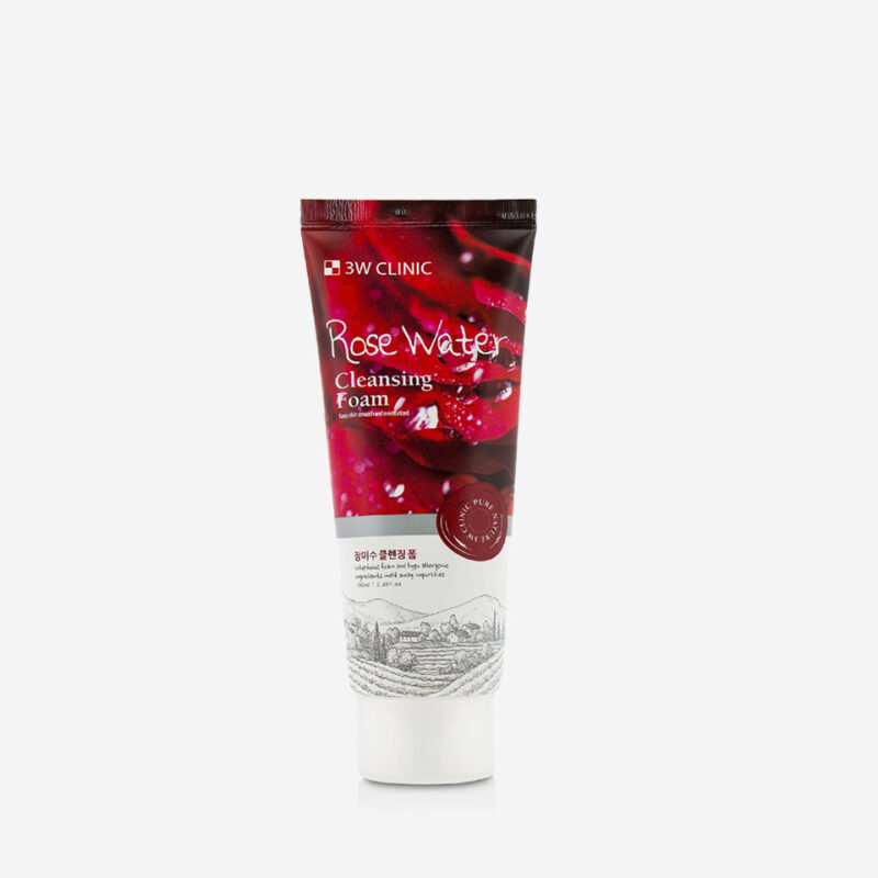 3W Clinic Rose Water Cleansing Foam - 100ml